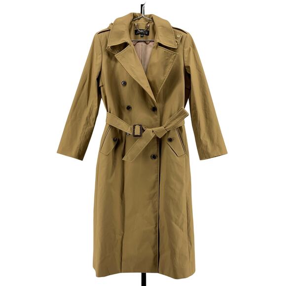 J.Crew Brown Cotton New Icon Trench Coat Size 10 - Picture 2 of 6